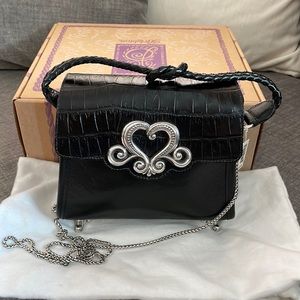 Gorgeous vintage NWT black Brighton Amora Handbag